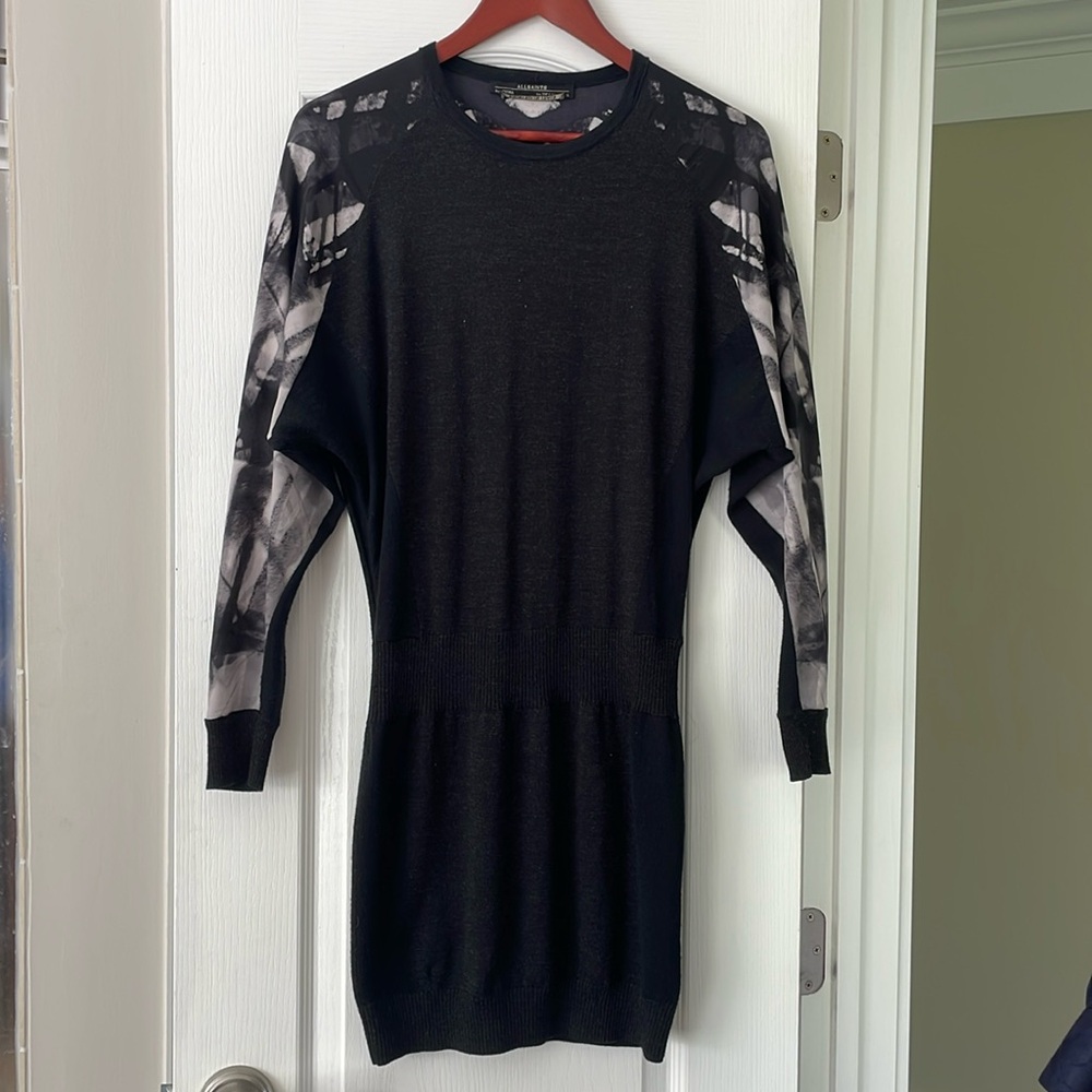 ALLSAINTS sz US4 printed in tally mini dress/tunic EUC